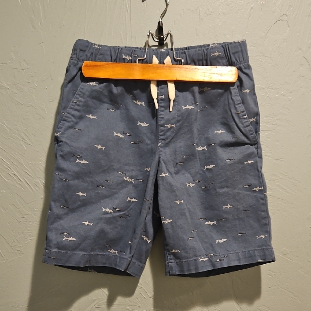 Old Navy Blue Shark Print Kids Shorts